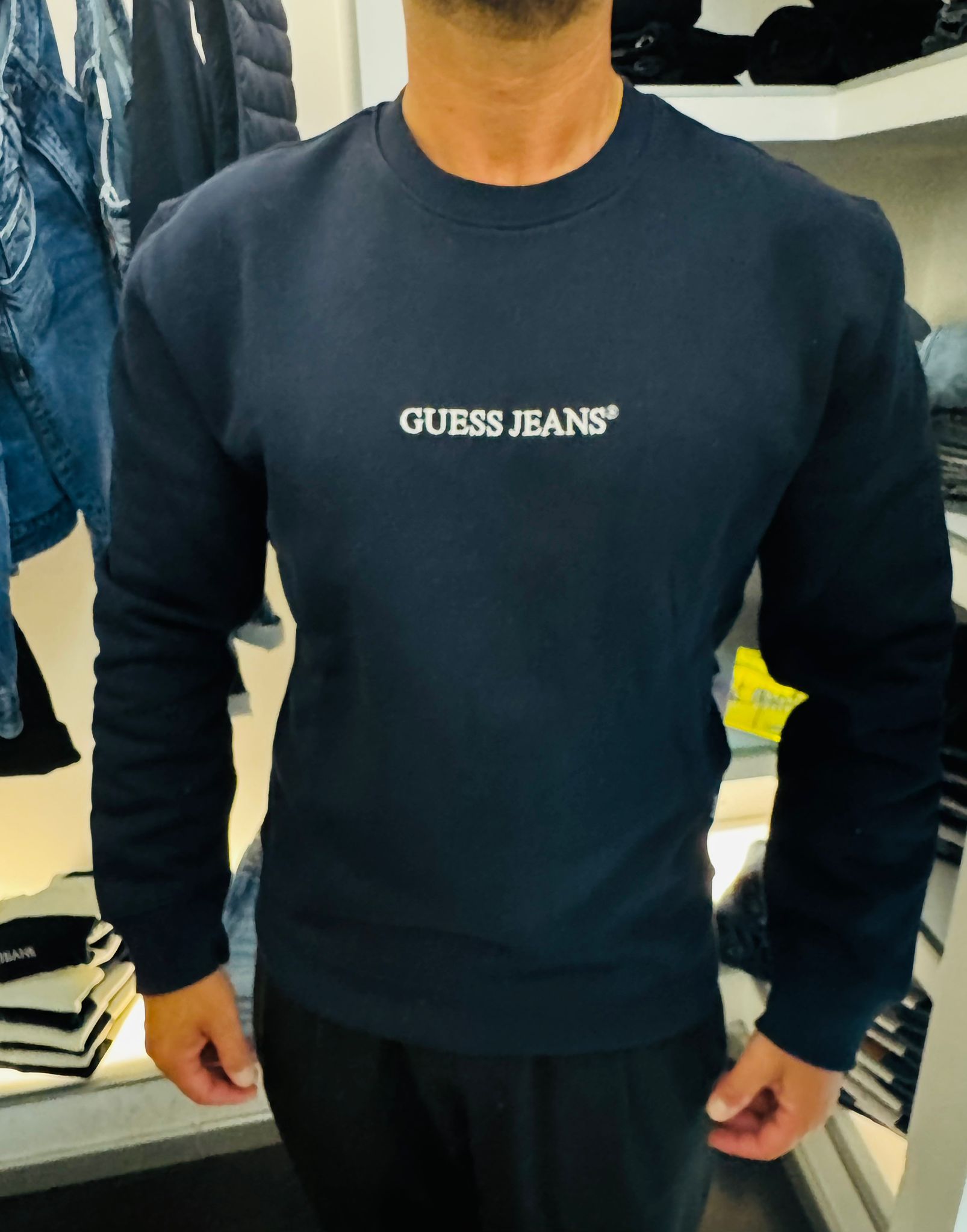 Felpa Guess Jeans Nera