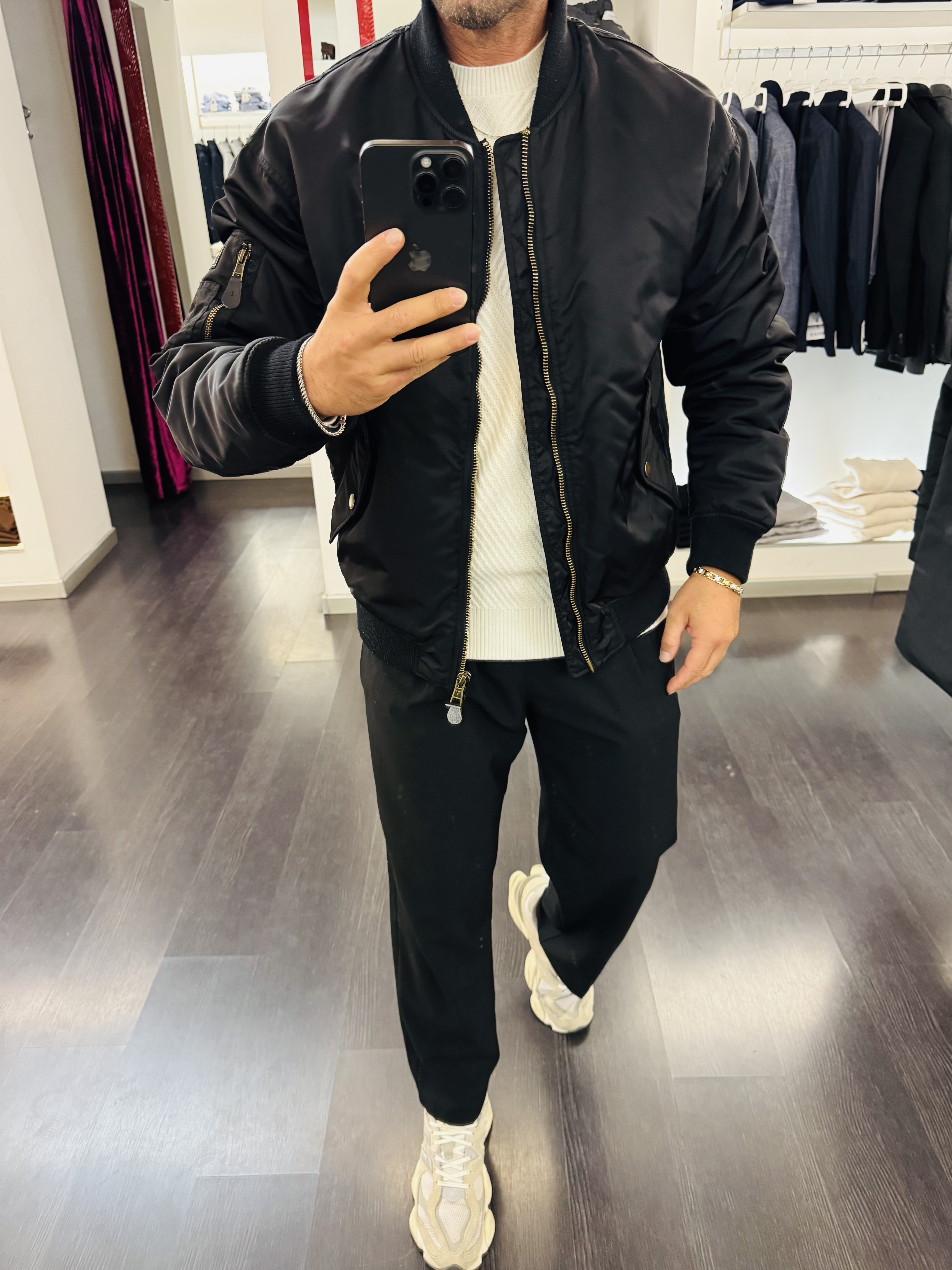 Bomber oversize black 